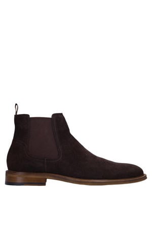 suède chelsea boots bruin