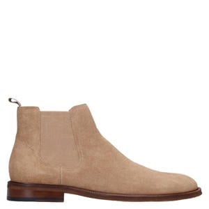 suède chelsea boots beige