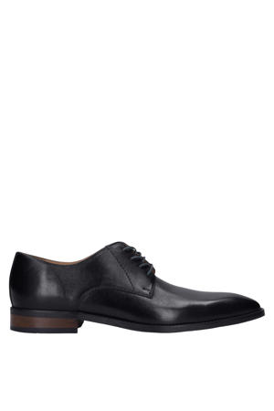 leren veterschoenen zwart