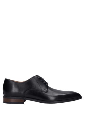 leren veterschoenen zwart