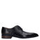 Manfield leren veterschoenen zwart