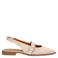 No Stress leren slingback loafers beige