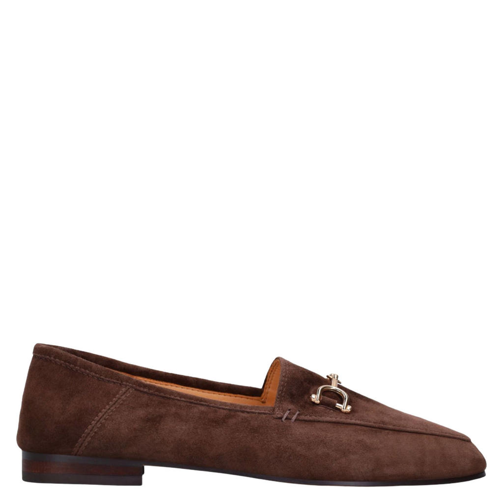 Bruine dames Manfield suède loafers