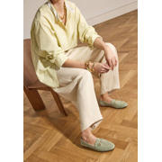 thumbnail: Manfield suède loafers groen