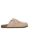 Manfield suède clogs beige