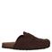 Manfield suède clogs bruin