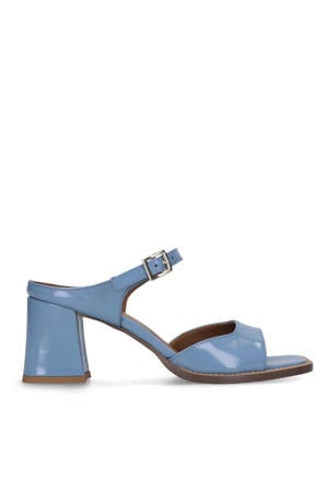 lakleren muiltjes blauw