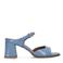 Manfield lakleren muiltjes blauw