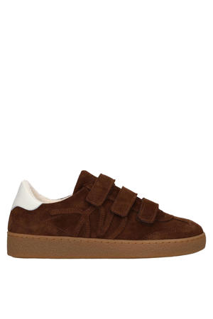 suède sneakers bruin