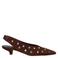 Manfield slingback pumps met studs bruin