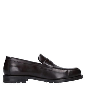 leren loafers donkerbruin