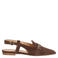 Manfield suède slingback loafers bruin