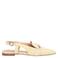 Manfield suède slingback loafers lichtgeel