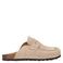 Manfield suède clogs beige