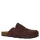 Manfield suède clogs bruin