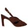 Manfield suède sandalettes bruin