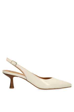 slingback pumps ecru
