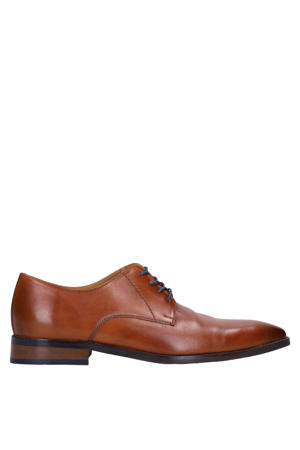 leren veterschoenen cognac