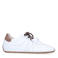 Manfield leren sneakers wit