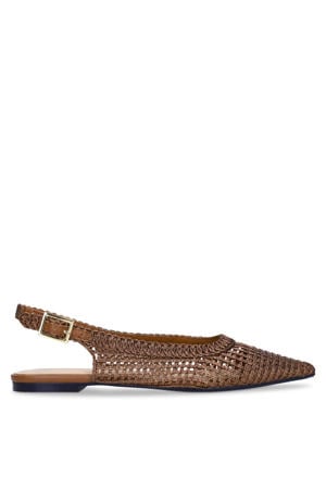 slingback loafers brons