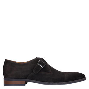 suède gespschoenen bruin