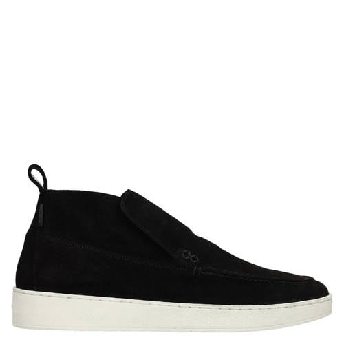 Manfield suede enkelboots zwart