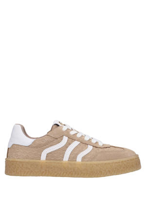 suède sneakers beige