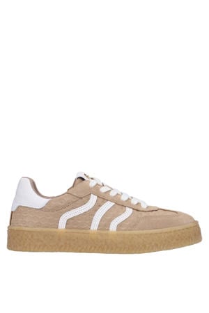 suède sneakers beige