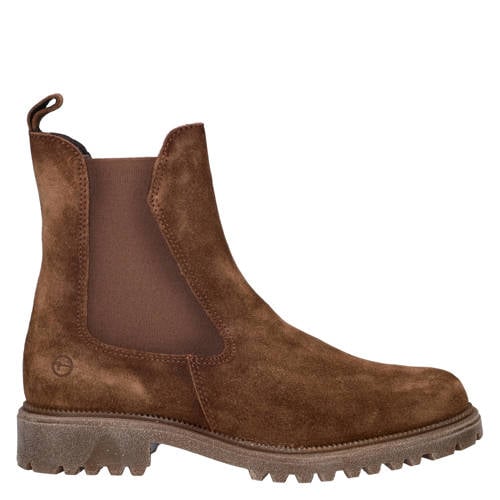 Tamaris suede chelsea boots camel