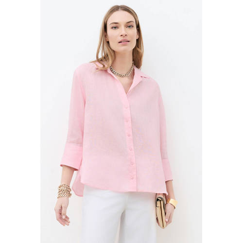 Caroll blouse met linnen afbeelding