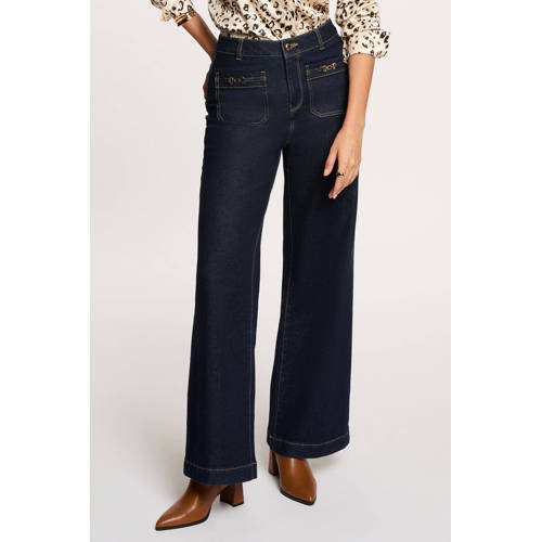 Morgan satijnen blouse met panterprint zand afbeelding