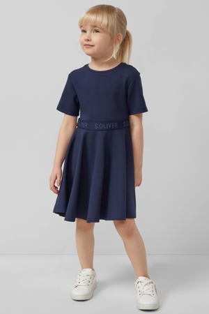A-lijn jurk met glitter donkerblauw