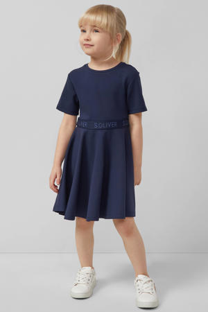 A-lijn jurk met glitter donkerblauw