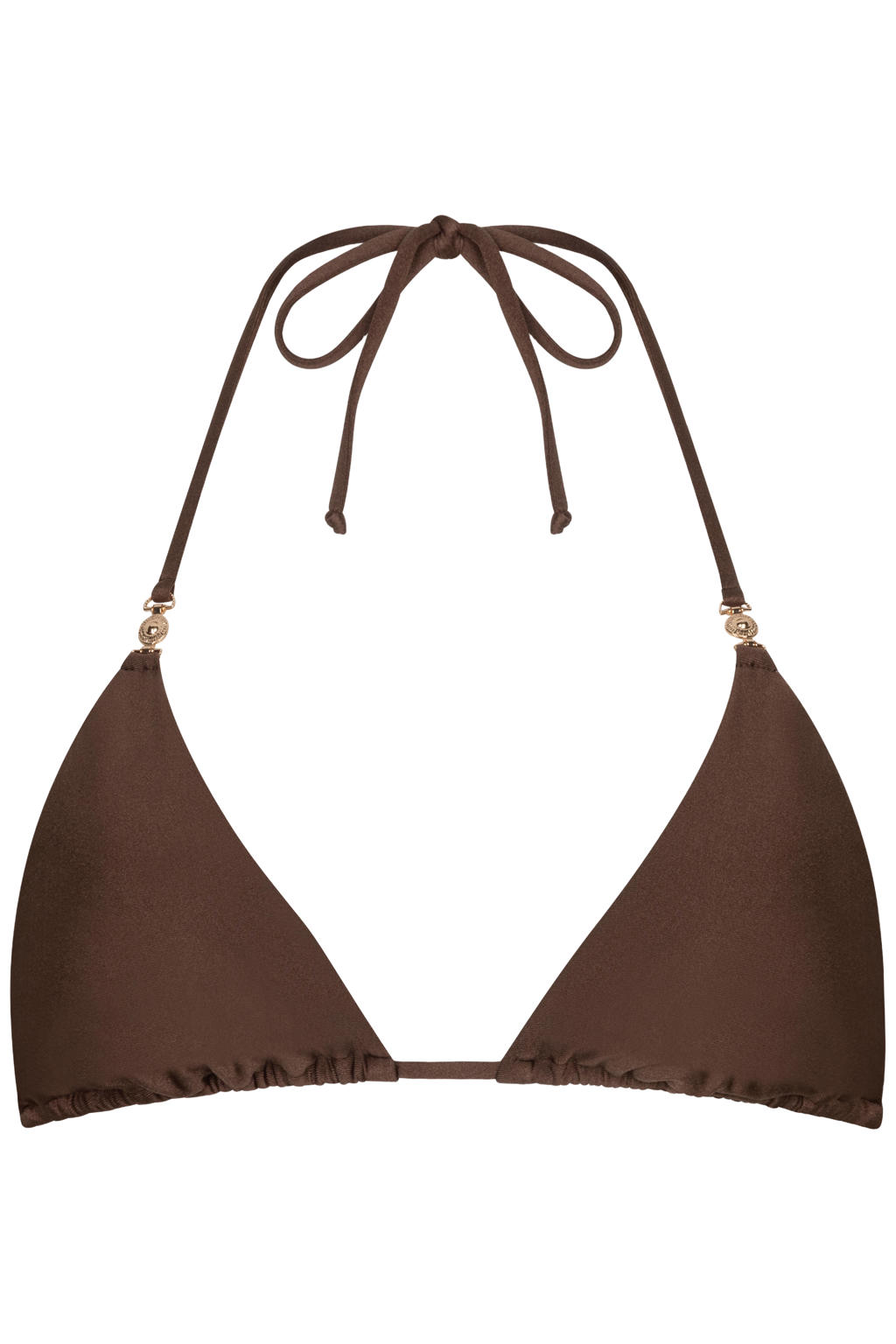 The Lola Club voorgevormde triangel bikinitop Jenna bruin