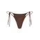 The Lola Club high leg strik bikinibroekje Jenna bruin