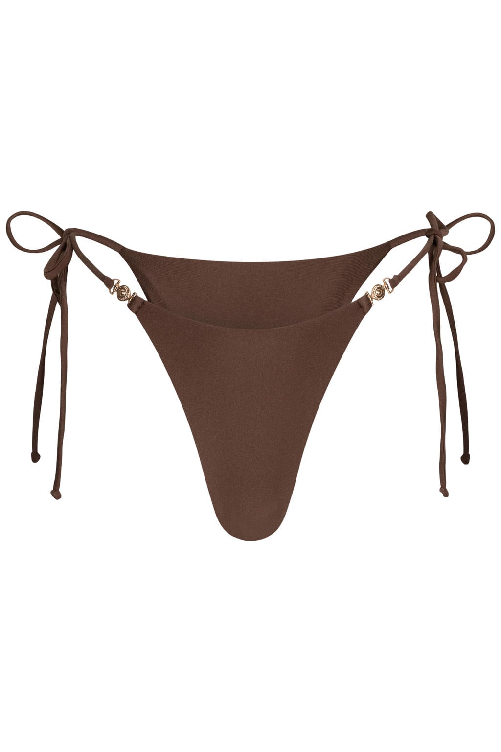 The Lola Club high leg strik bikinibroekje Jenna bruin
