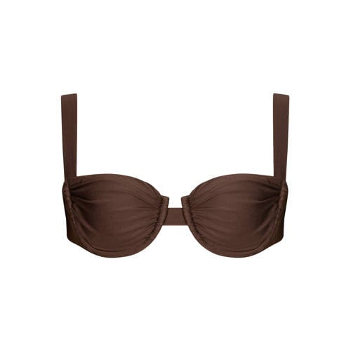 The Lola Club voorgevormde beugel bikinitop Lisa bruin afbeelding