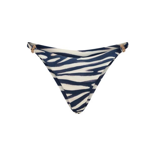 The Lola Club high leg bikinibroekje Orelia ecru/donkerblauw afbeelding