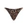 The Lola Club high leg bikinibroekje Orelia bruin/zwart