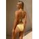 The Lola Club voorgevormde triangel bikinitop Jenna lichtgeel