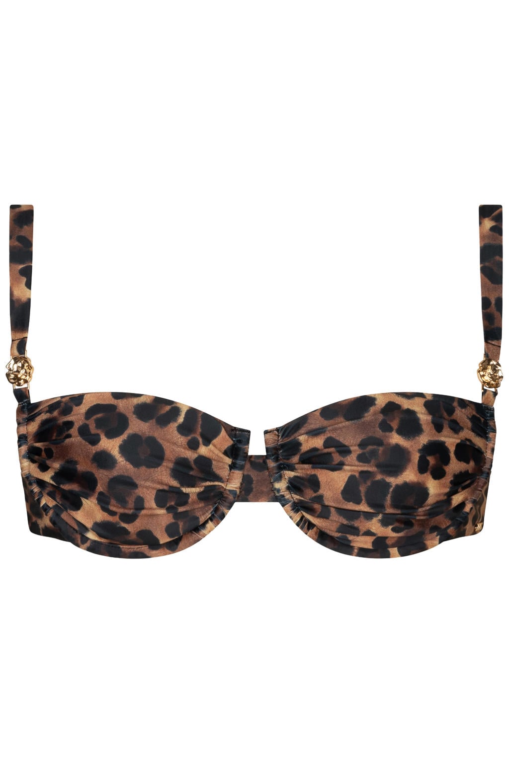 The Lola Club voorgevormde beugel bikinitop Orelia bruin/zwart