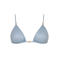 The Lola Club voorgevormde triangel bikinitop Josey met lurex lichtblauw
