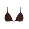 The Lola Club voorgevormde triangel bikinitop Josey bruin