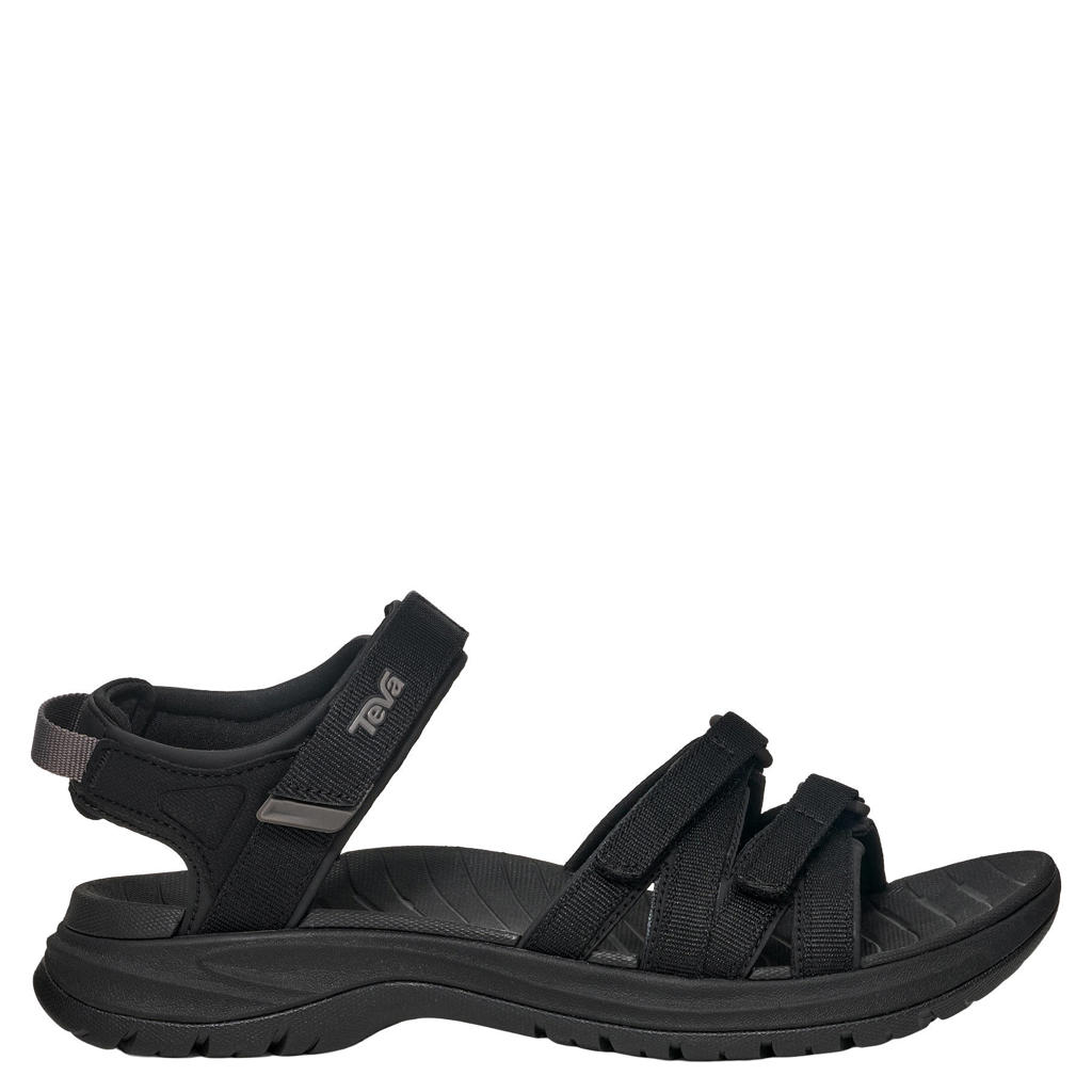 Zwarte dames Teva Tirra Sport sandalen van polyester met klittenband