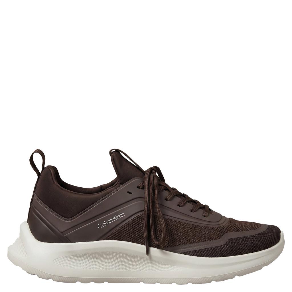 Bruine heren Calvin Klein sneakers - van textiel met veters