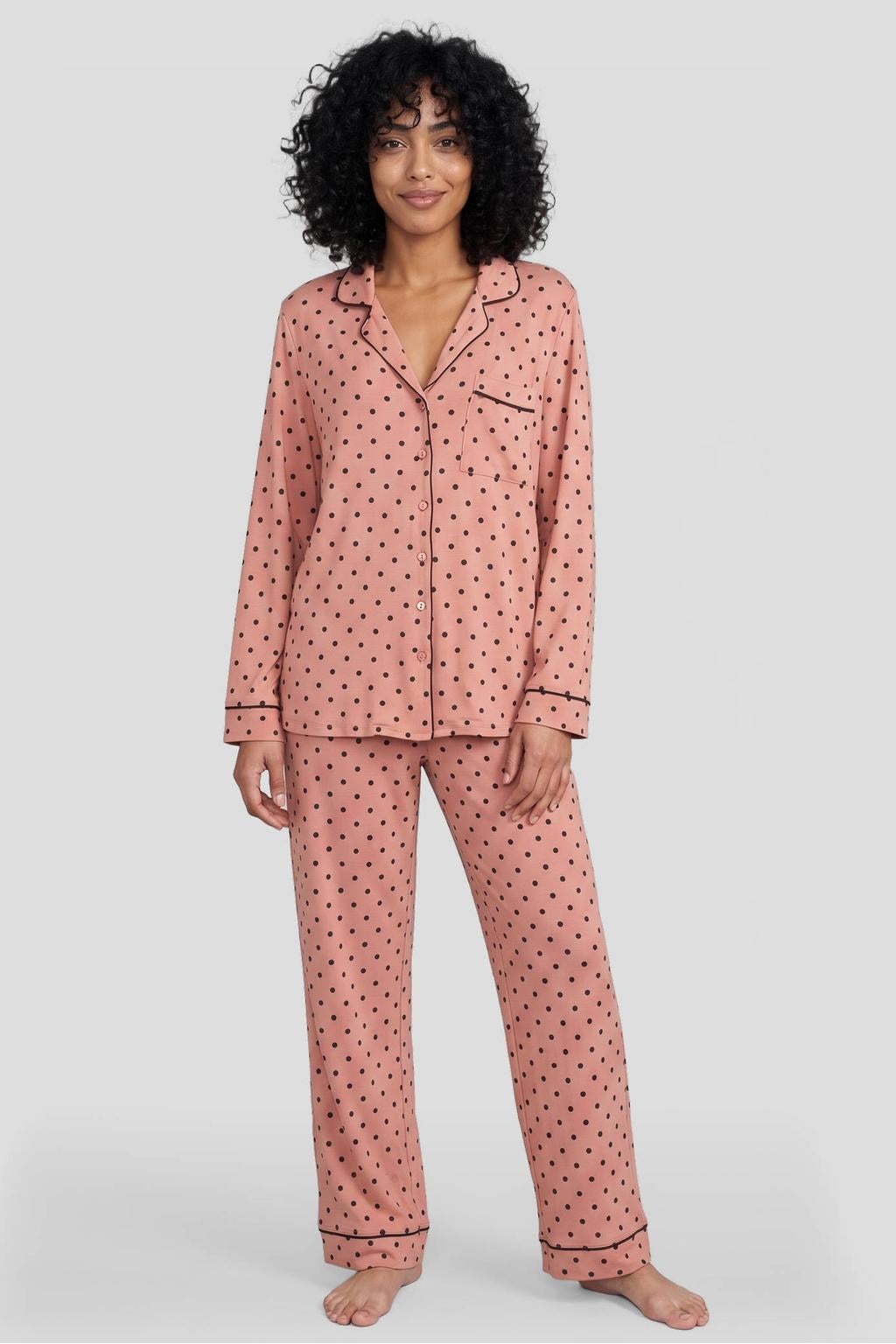 Dreamcovers pyjama set - oudroze/bruin