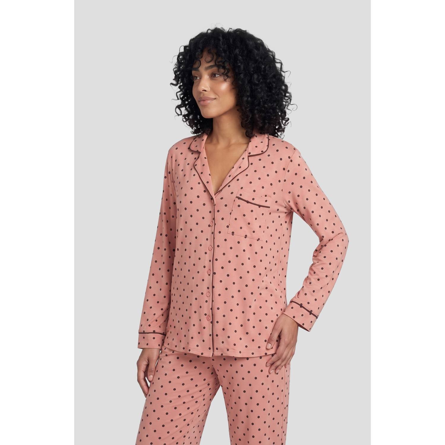 Dreamcovers pyjama set oudroze bruin