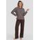 Dreamcovers pyjama set - bruin/lichtblauw