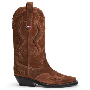 western suède cowboylaarzen - cognac