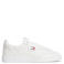 Tommy Jeans leren sneakers met logo - wit